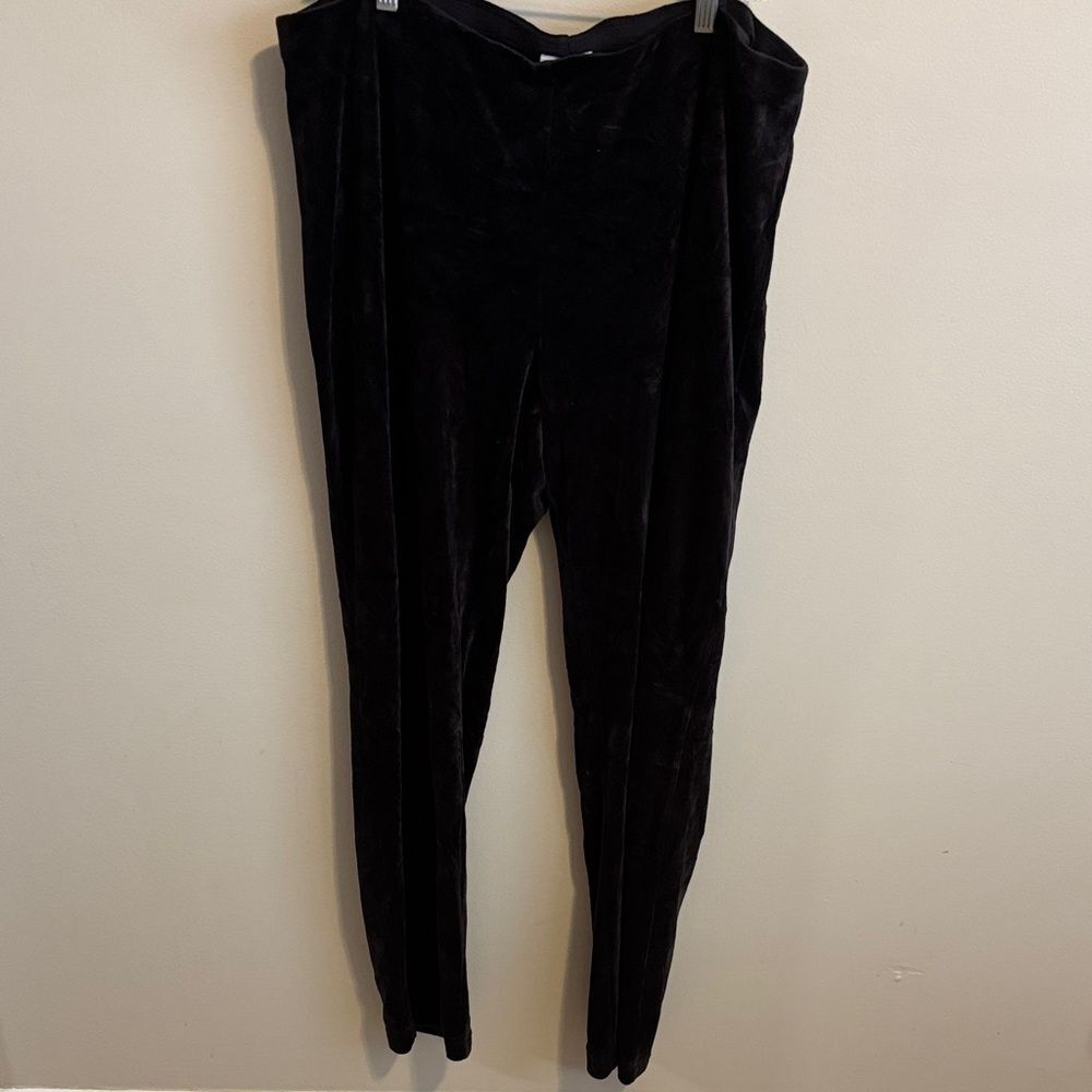 Pure Jill pull on Black Velvet Stretch Pants size 2x